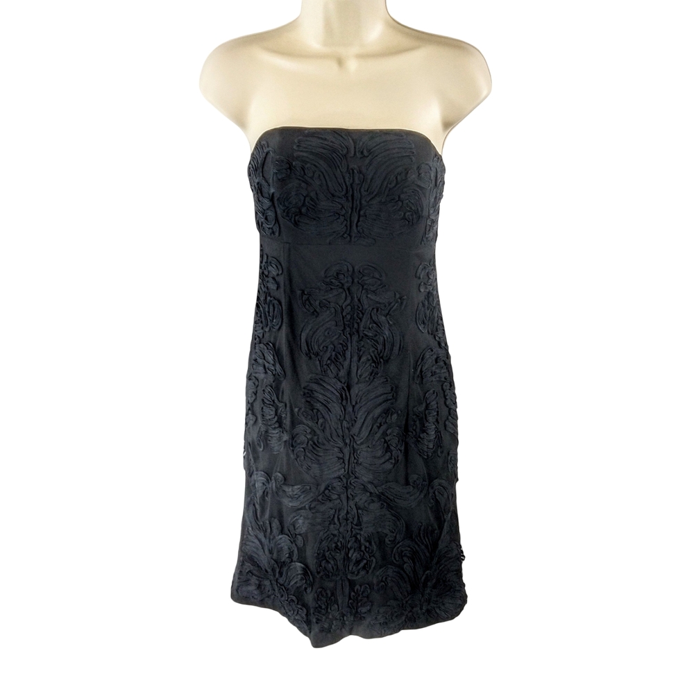 White House Black Market Strapless Textured Dress